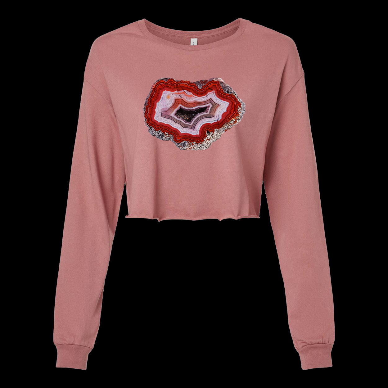Agate #23 Women's Crop Long Sleeve Tee