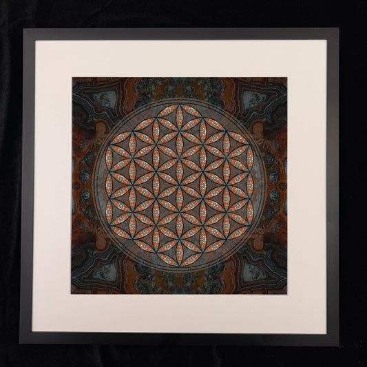 Laguna Lace Agate Flower of Life