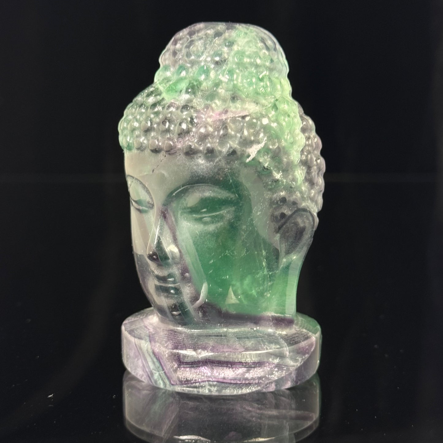 Fluorite Buddha Head