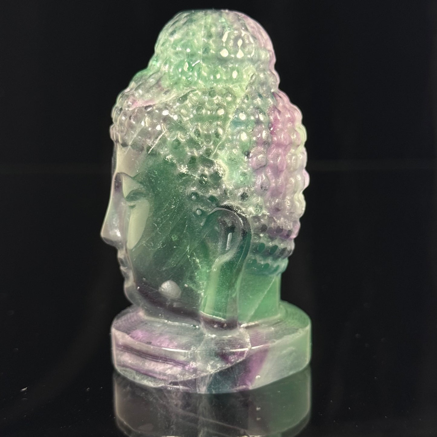 Fluorite Buddha Head