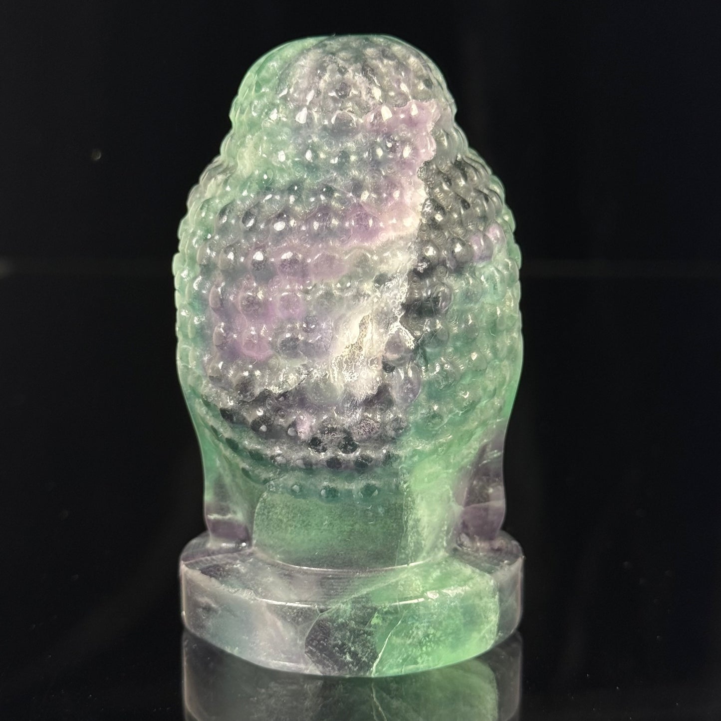 Fluorite Buddha Head