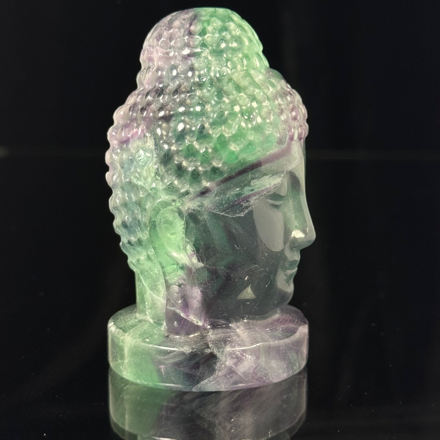 Fluorite Buddha Head