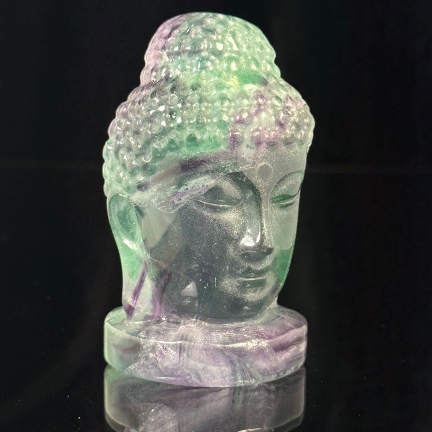 Fluorite Buddha Head