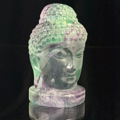 Fluorite Buddha Head