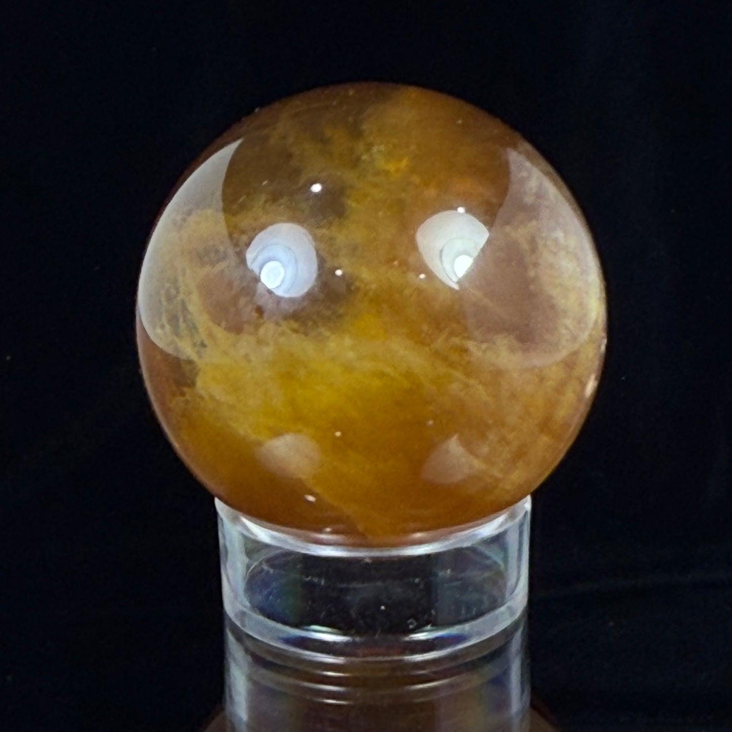 Yellow Fluorite Sphere