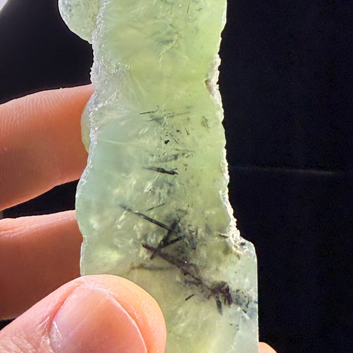 Prehnite with Epidote Point