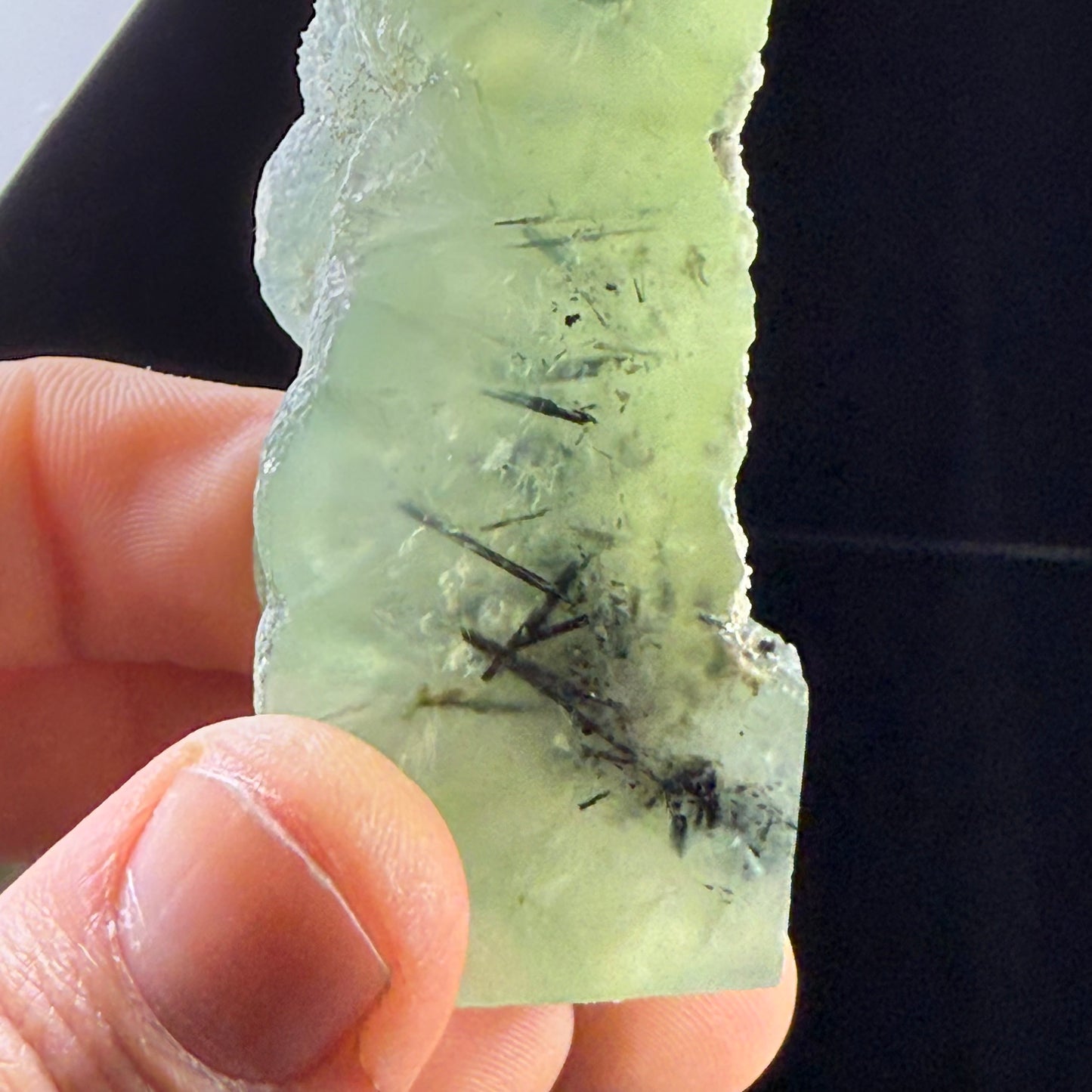 Prehnite with Epidote Point