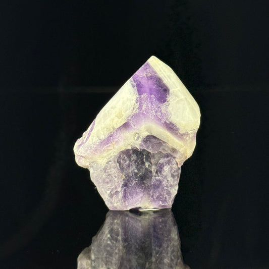 Polished Chevron Amethyst Point