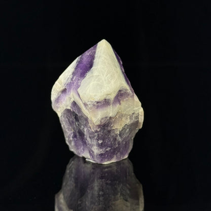Polished Chevron Amethyst Point