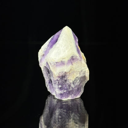 Polished Chevron Amethyst Point