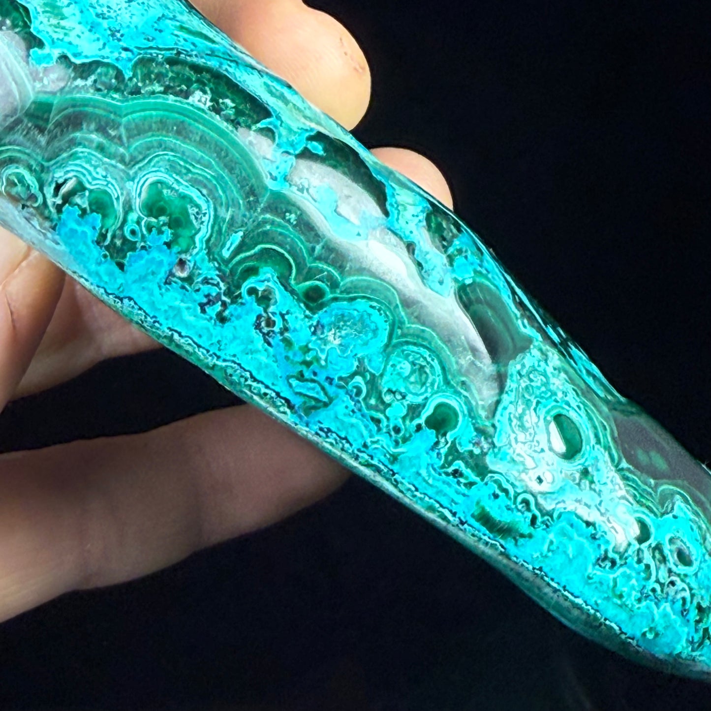 Malachite with Chrysocolla