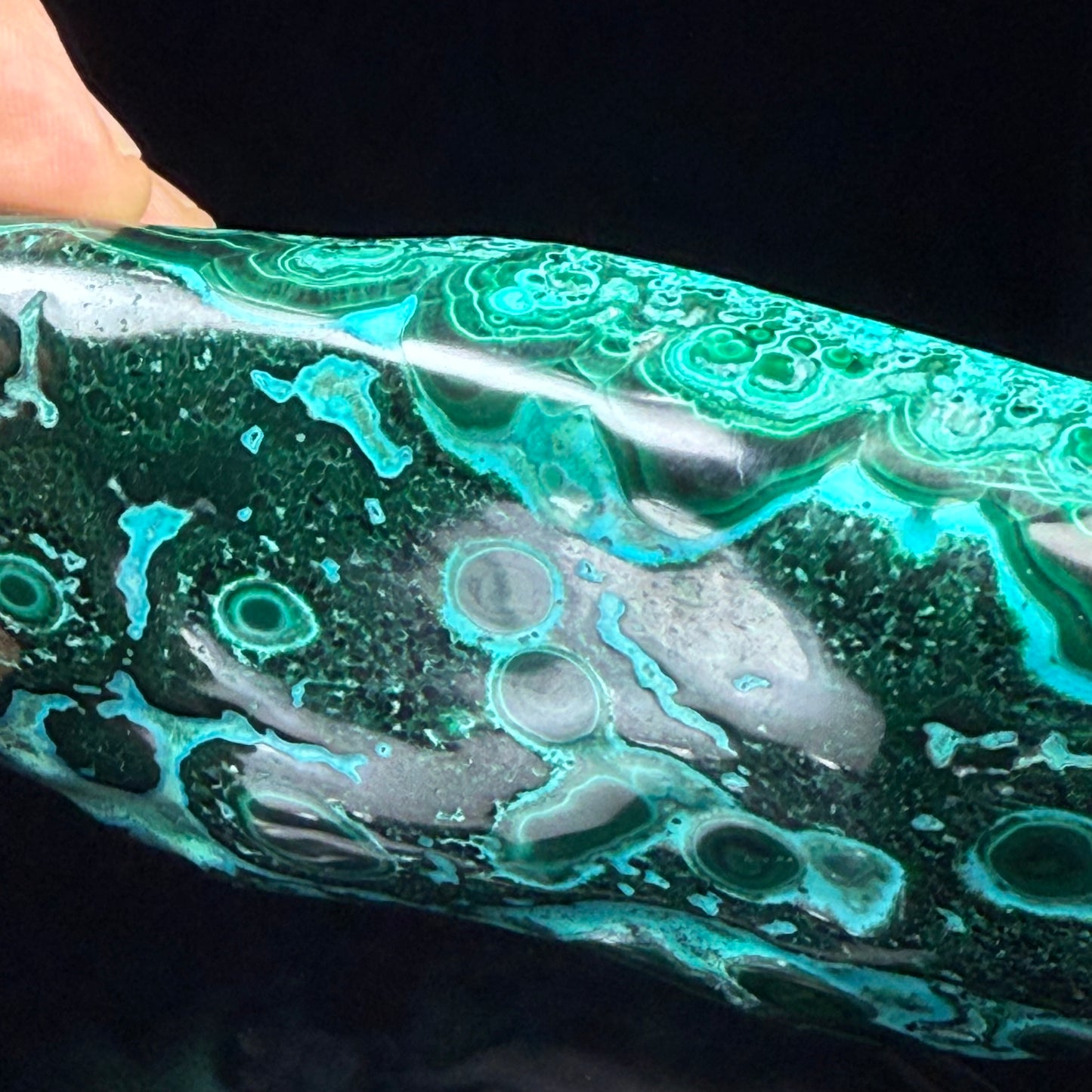Malachite with Chrysocolla