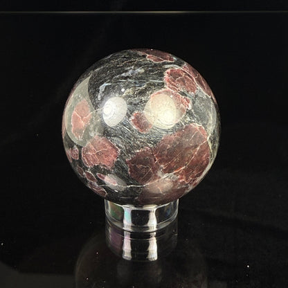 Garnet Arfvedsonite Sphere