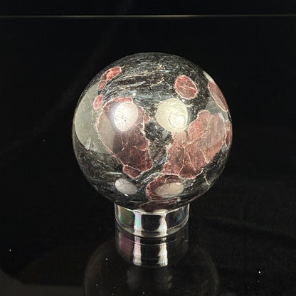 Garnet Arfvedsonite Sphere
