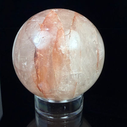 Red Hematite Quartz Sphere