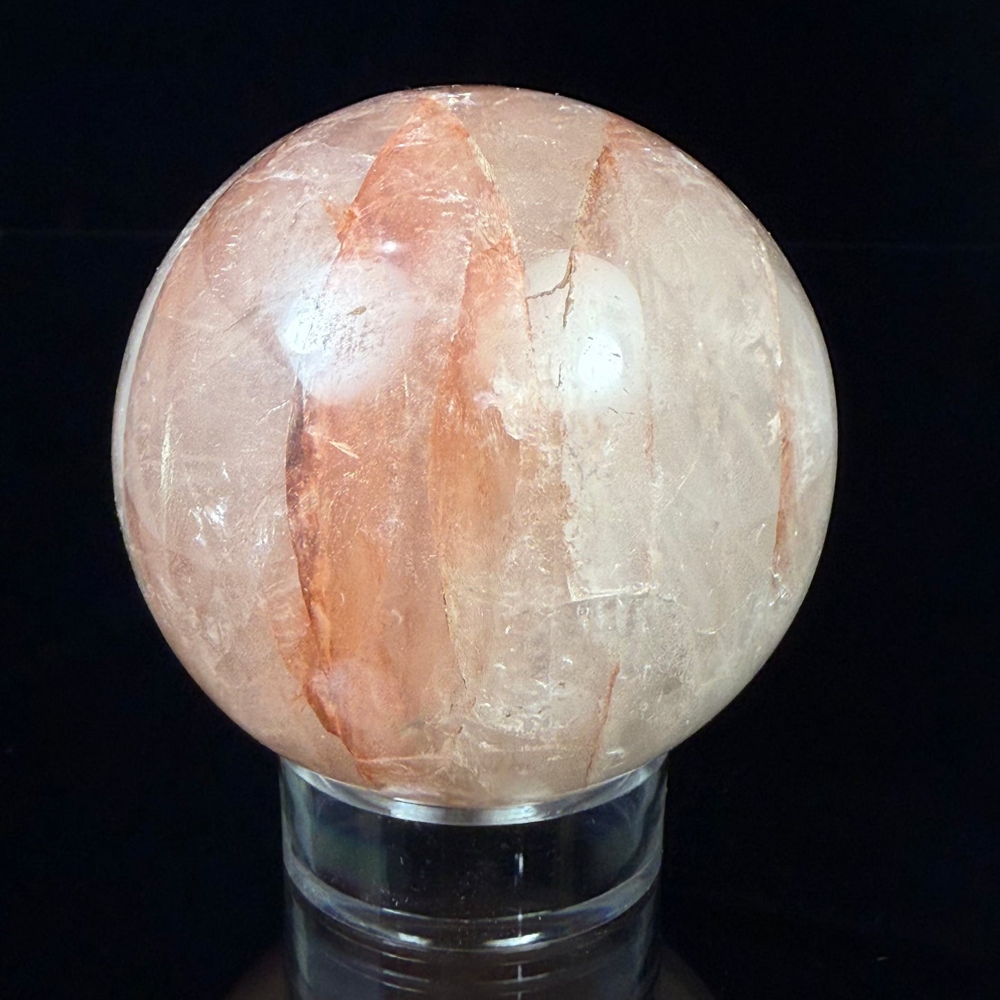 Red Hematite Quartz Sphere