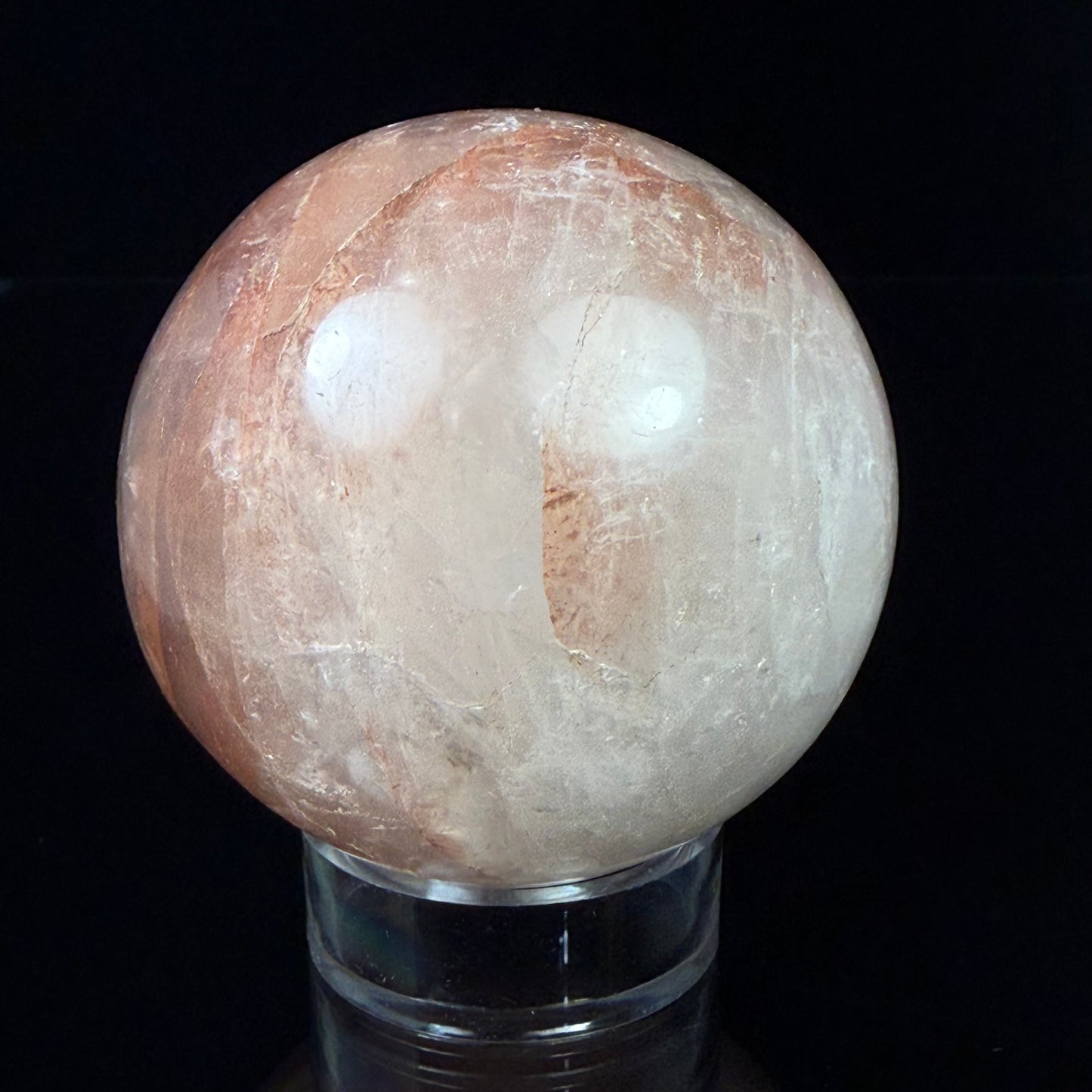 Red Hematite Quartz Sphere