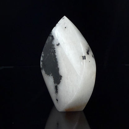 Quartz with Black Tourmaline Flame