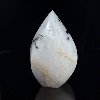Quartz with Black Tourmaline Flame