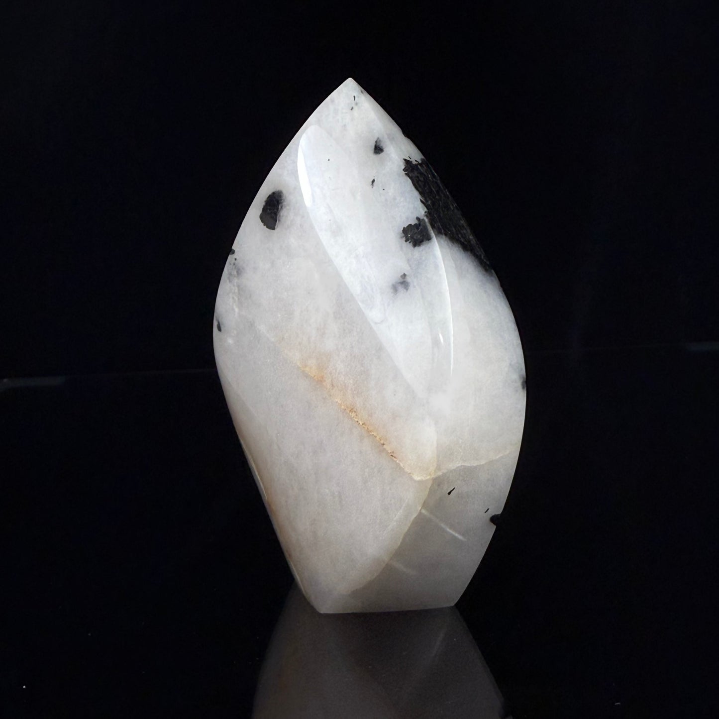 Quartz with Black Tourmaline Flame