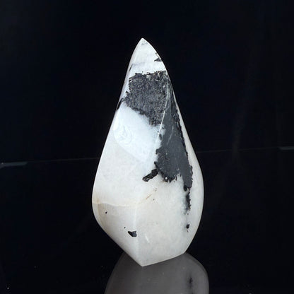 Quartz with Black Tourmaline Flame