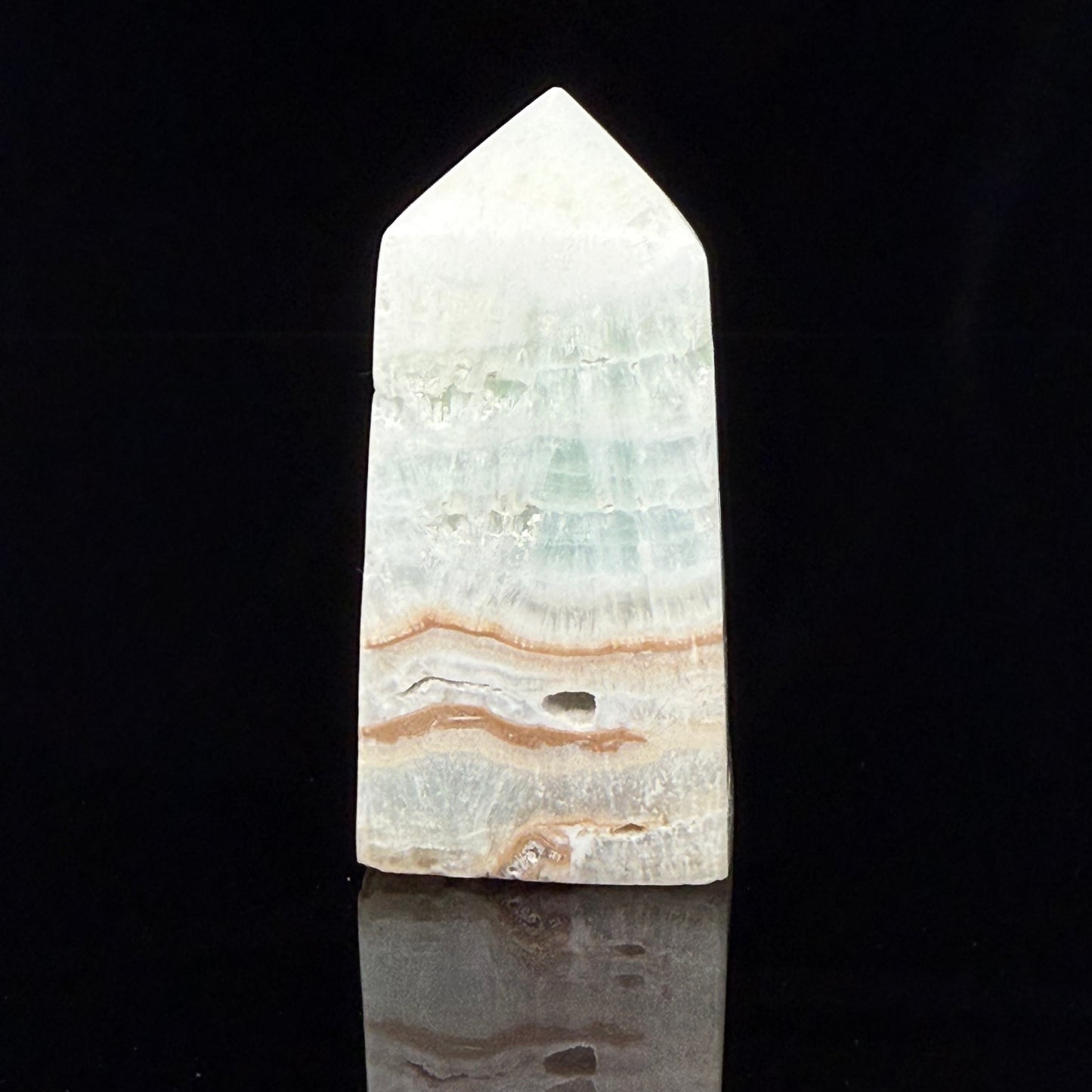 Blue Caribbean Calcite Point