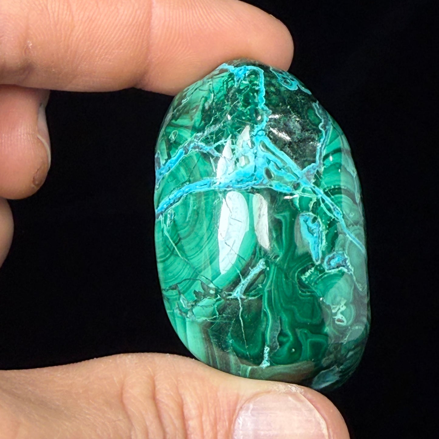 Malachite with Chrysocolla