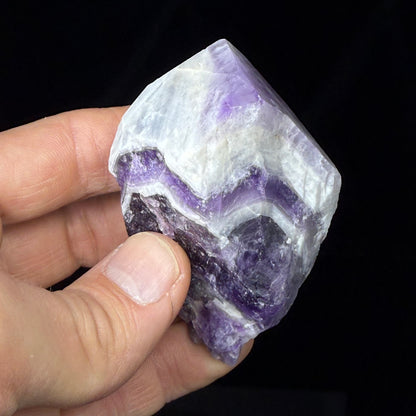 Polished Chevron Amethyst Point