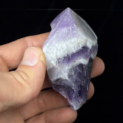 Polished Chevron Amethyst Point
