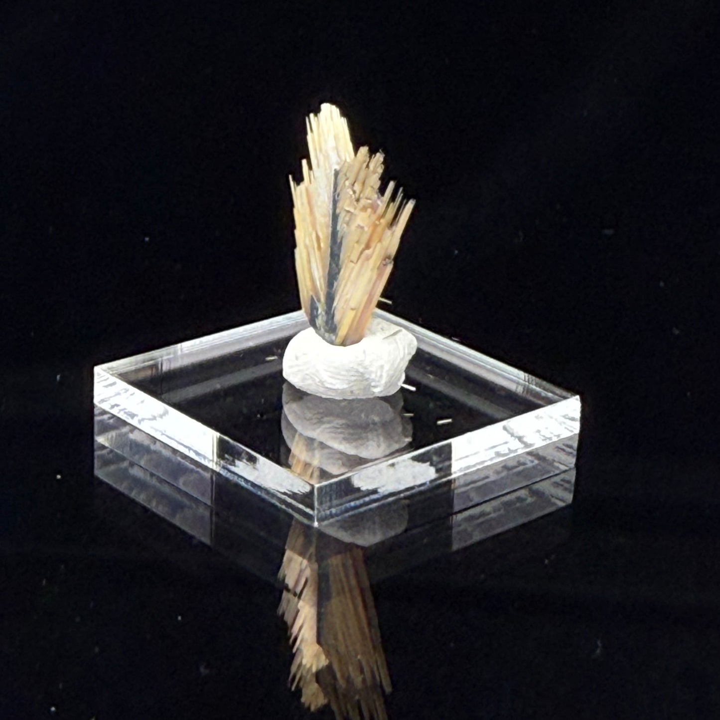 Golden Rutile with Hematite