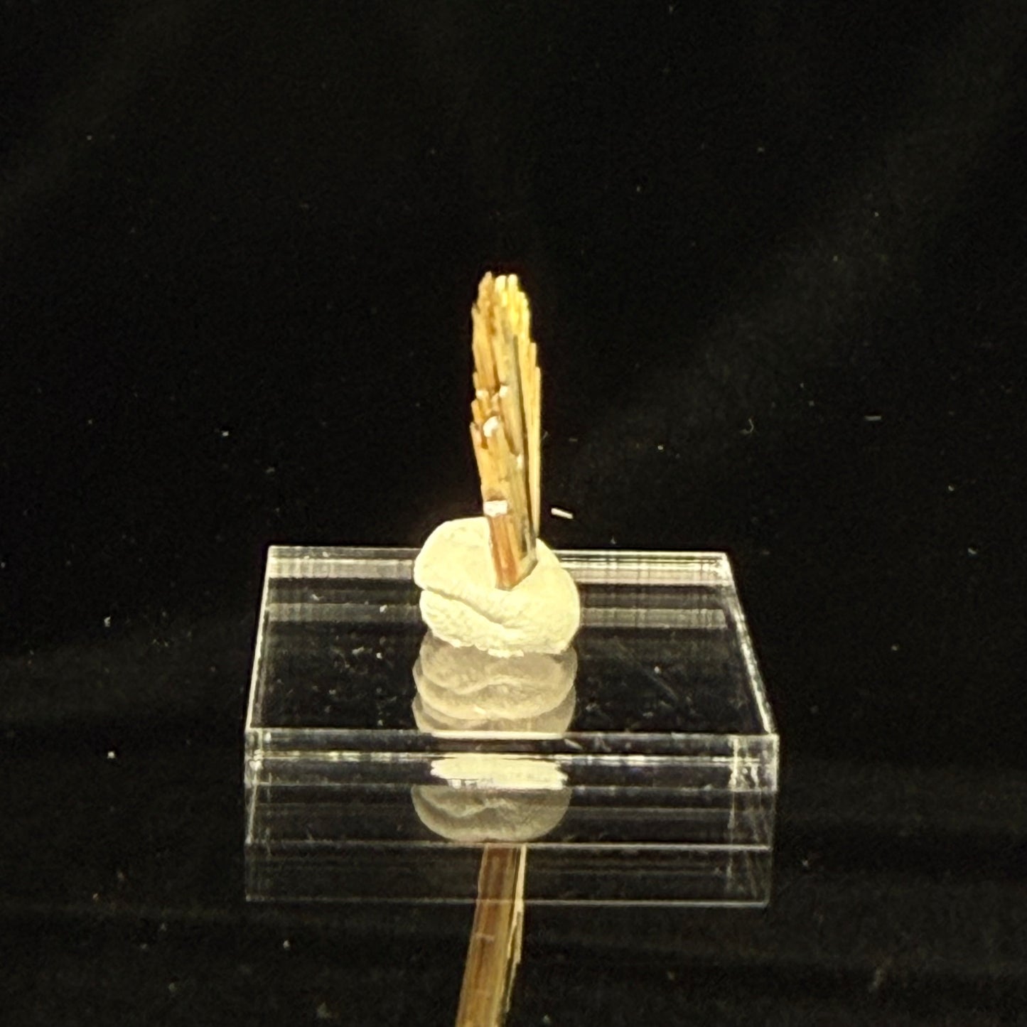 Golden Rutile with Hematite