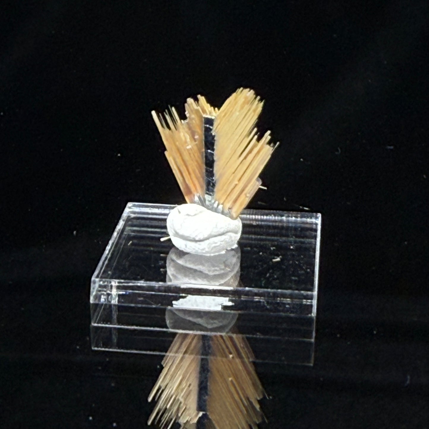 Golden Rutile with Hematite