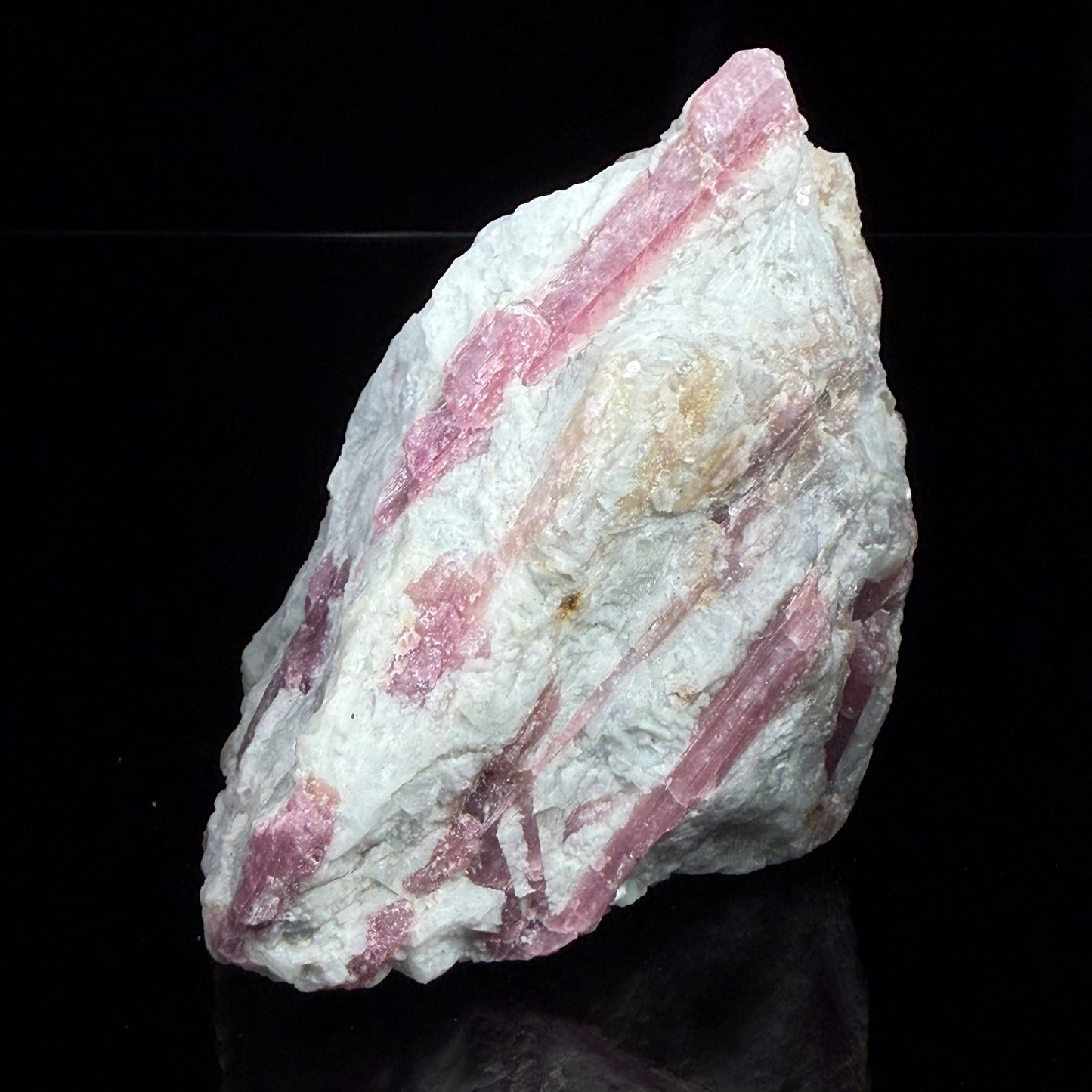 Pink Tourmaline in Quartz