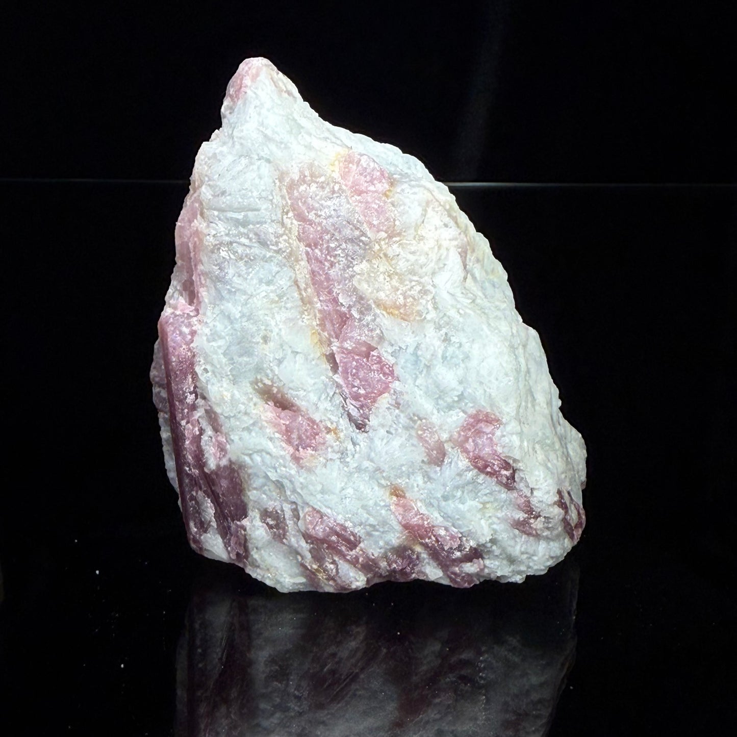 Pink Tourmaline in Quartz