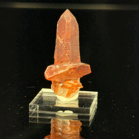 Hematite Quartz Point