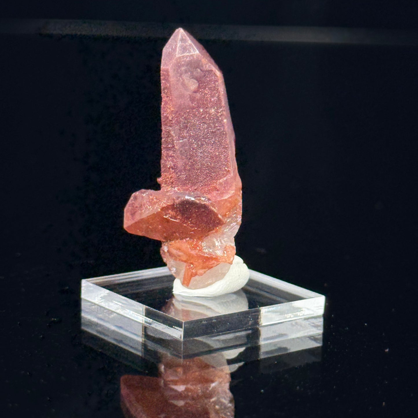 Hematite Quartz Point