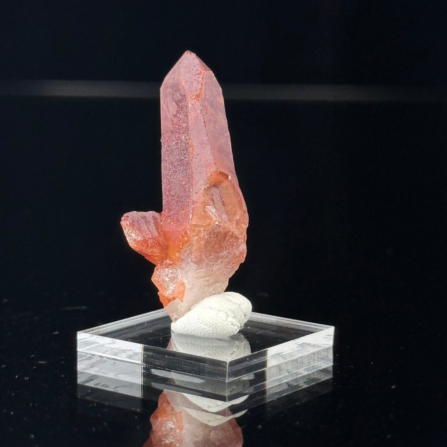 Hematite Quartz Point