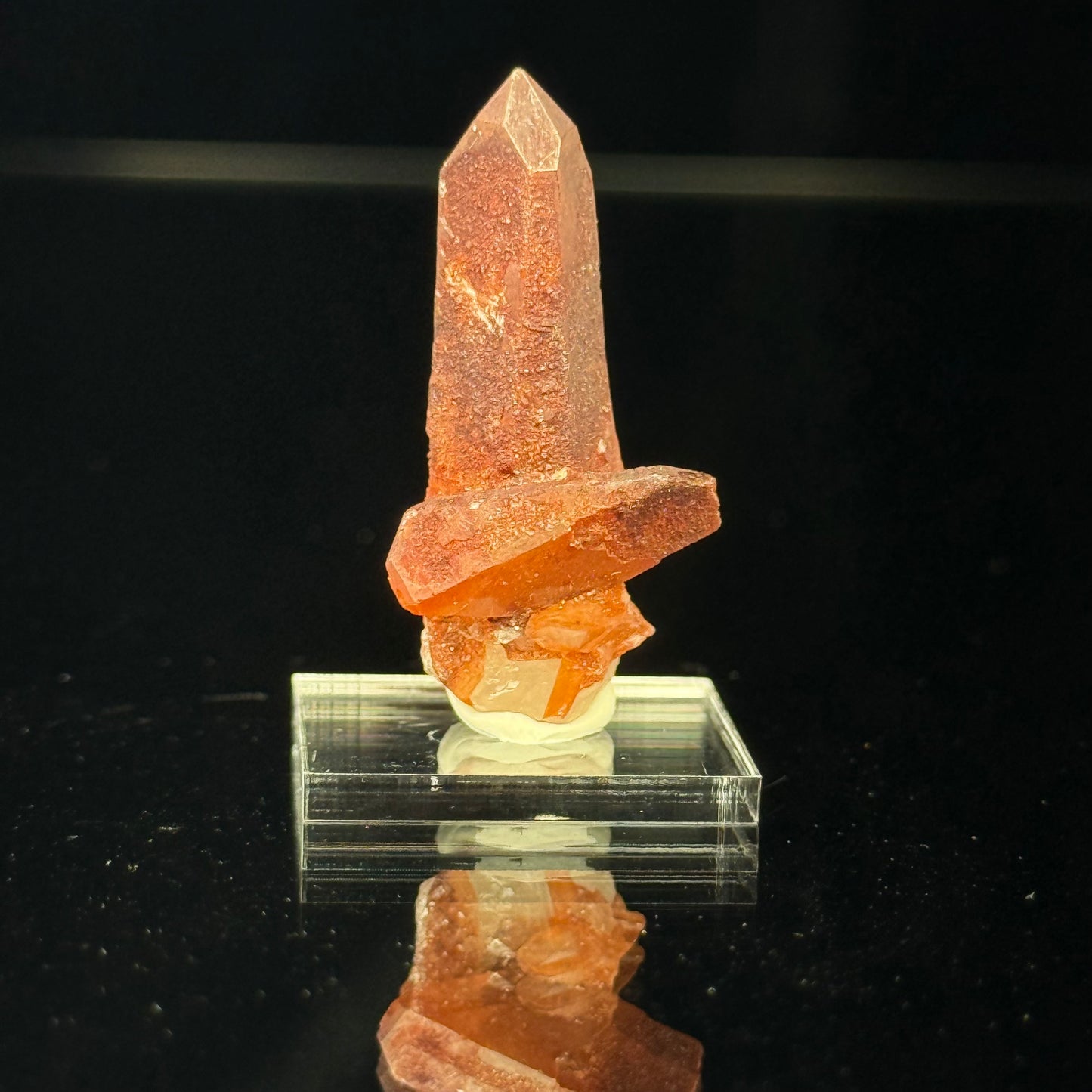 Hematite Quartz Point